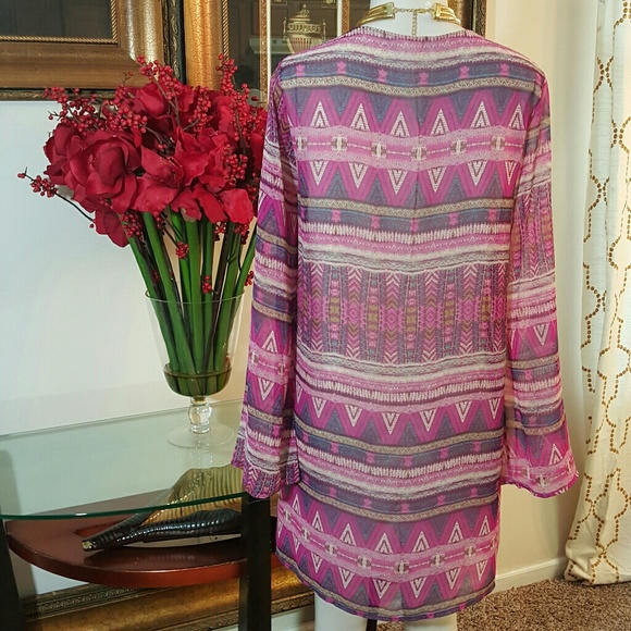 EVERLY Women's Sheer Dress Size L - Picture 5 of 7